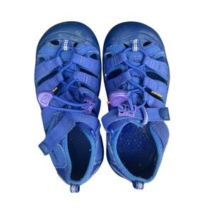 KEEN Newport H2 Waterproof Sandals Youth Size 12 Excellent Condition Blue Unisex